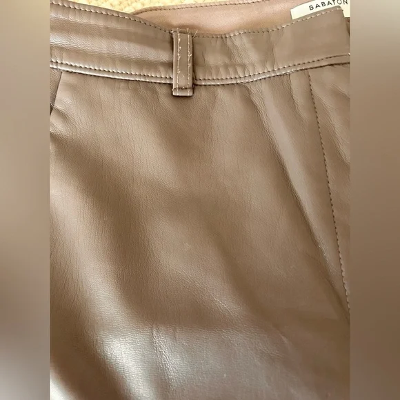 Babaton cropped vegan leather pant - Picture 3 of 12
